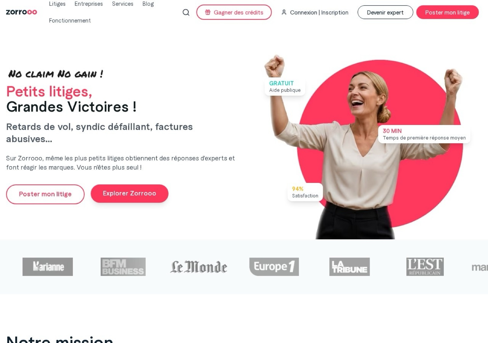 Zorrooo product screenshot — Consumer dispute platform — experts + collective action